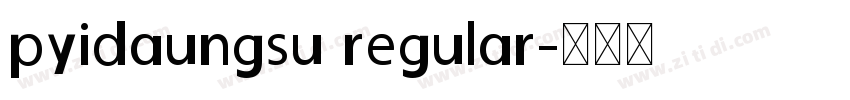 pyidaungsu regular字体转换
